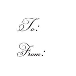 To From Script Stamp