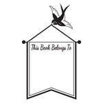 Bird Banner Ex Libris Stamp