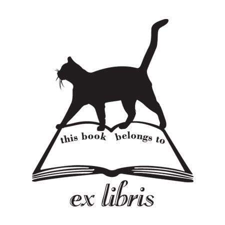 Personalized Ex Libris Stamp Custom photosensitive cat ink stamp for  EXLIBRIS book Self Inking for invitation