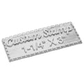 1-1/4" by 3" Custom Clear Stamp