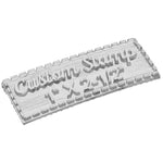 1" by 2-1/2" Custom Clear Stamp