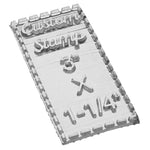 3" by 1-1/4" Custom Clear Stamp