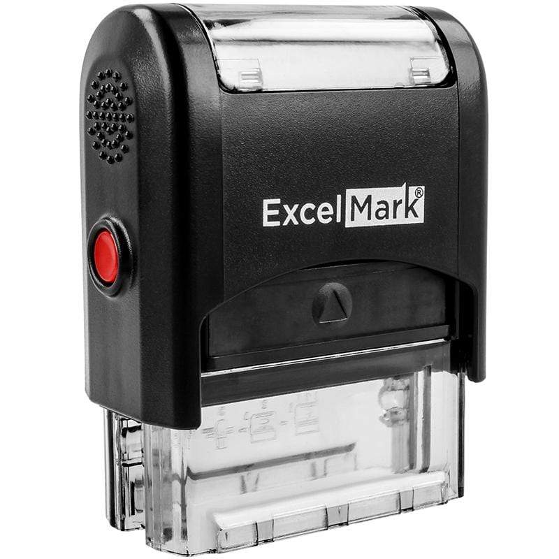 Handy Stamps Bank Deposit Stamp with 2 Lines, 11/16 x 1 13/16 Self  Inking Stamp Design Allows for Quick, repetitive Stamping