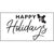 Happy Holidays Rectangle Die Plate