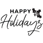 Happy Holidays Square Die Plate