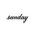 Missy Briggs Collection Sunday Script Stamp