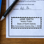 Professional North Dakota Notary Stamp