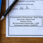 Professional Pennsylvania Notary Stamp